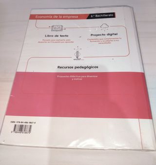 Libro de Economía de la Empresa (2° bachillerato)