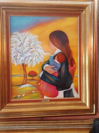 OLEO DEL CONOCIDO PINTOR JUAN CARRILLO