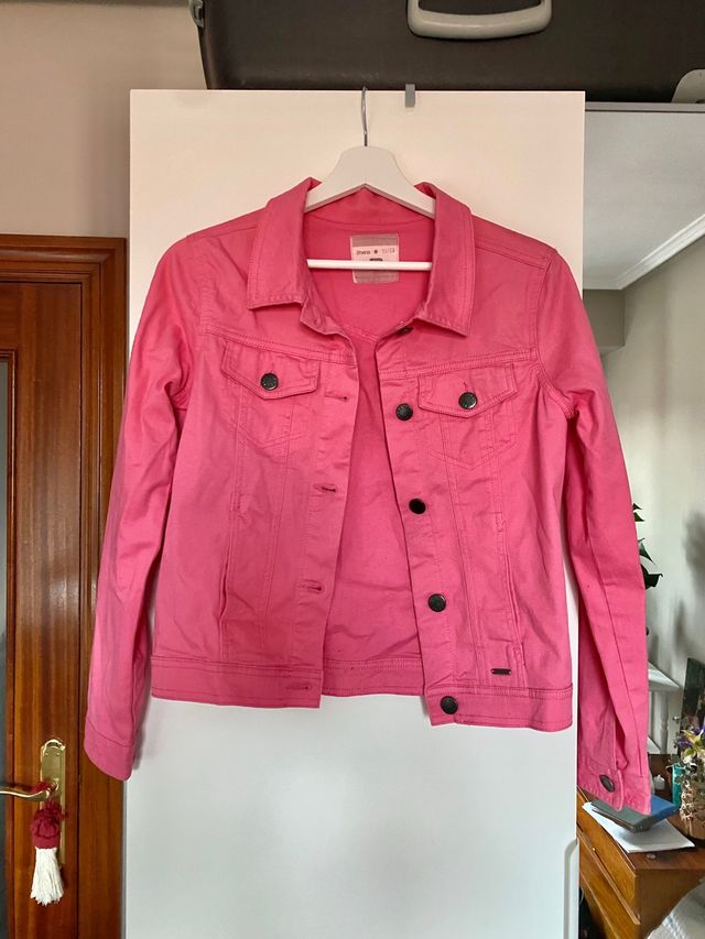 Chaqueta vaquera rosa