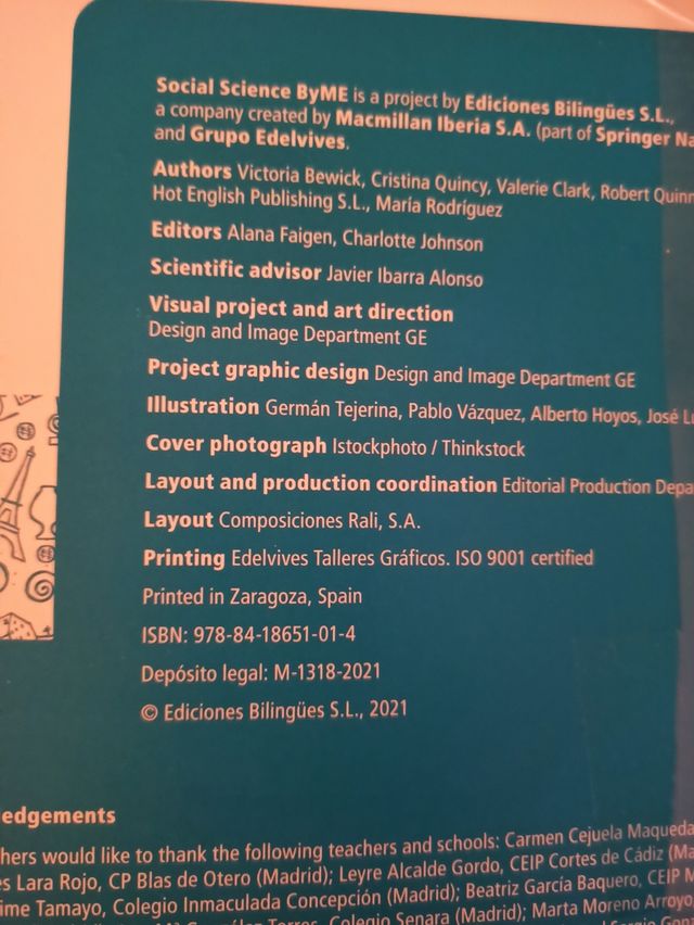 Social Science. 5 primary. ByMe