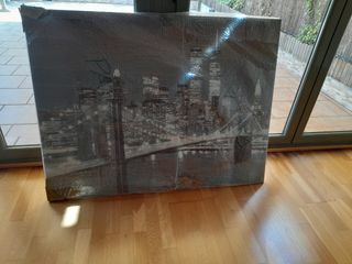 cuadro sin marco réplica sobre madera DM Brooklyn