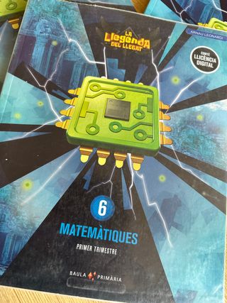 3 Llibres text Matemàtiques Baula 6è Primària 