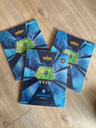 3 Llibres text Matemàtiques Baula 6è Primària 