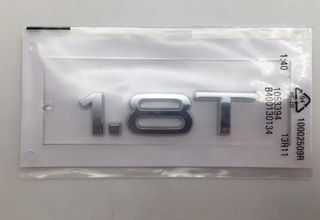 EMBLEMA CROMADO LATERAL O TRASERO AUDI 1.8T