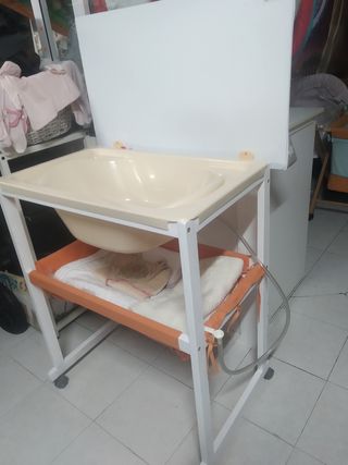 Bañera Cambiador Con Ruedas