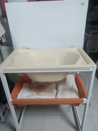 Bañera Cambiador Con Ruedas