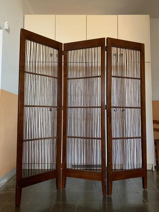 Biombo de bambú