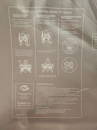 Cuna De Viaje con Dos Alturas, hasta 15 kg