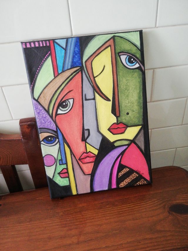 tela dipinta a mano pezzo unico