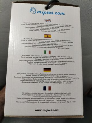 Mochila portabebés mispies usada una vez