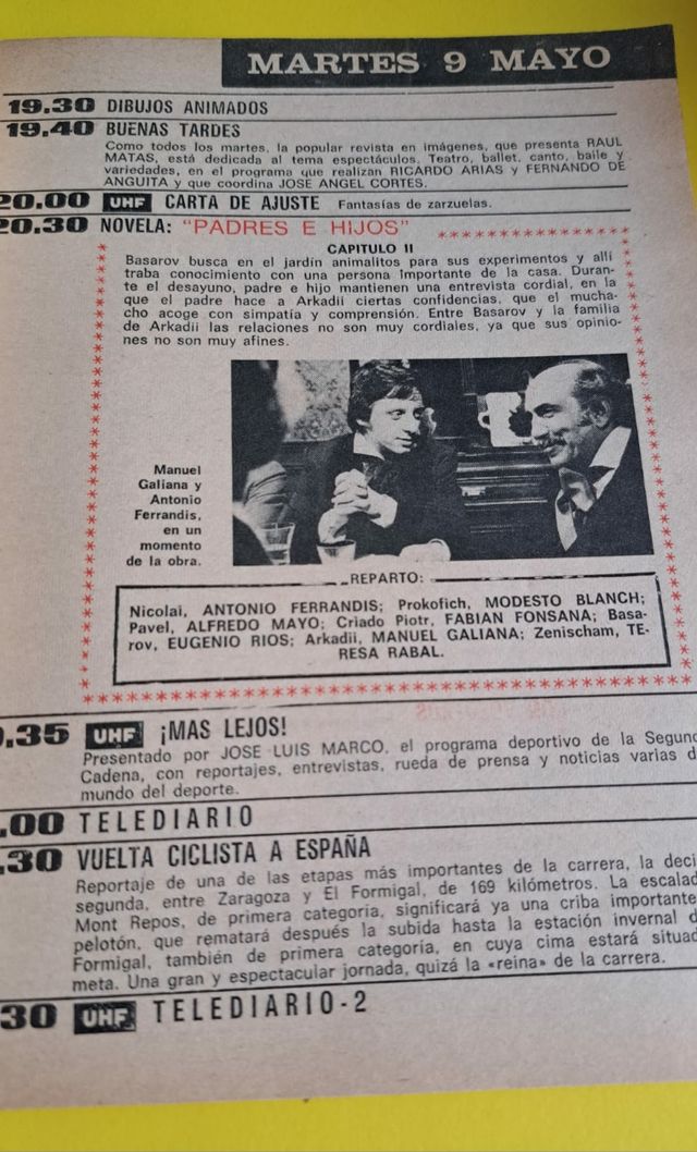 TP. Tele programas 1972