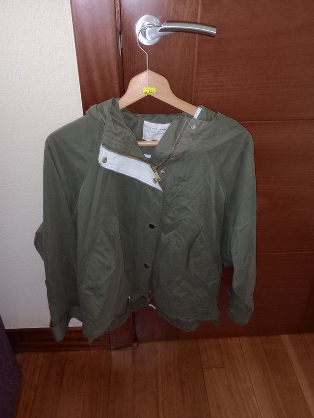 chaqueta entretiempo kaki (S) Zara