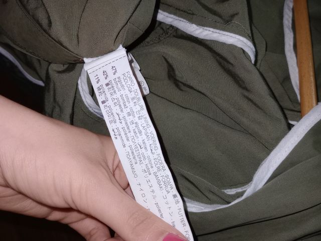 chaqueta entretiempo kaki (S) Zara
