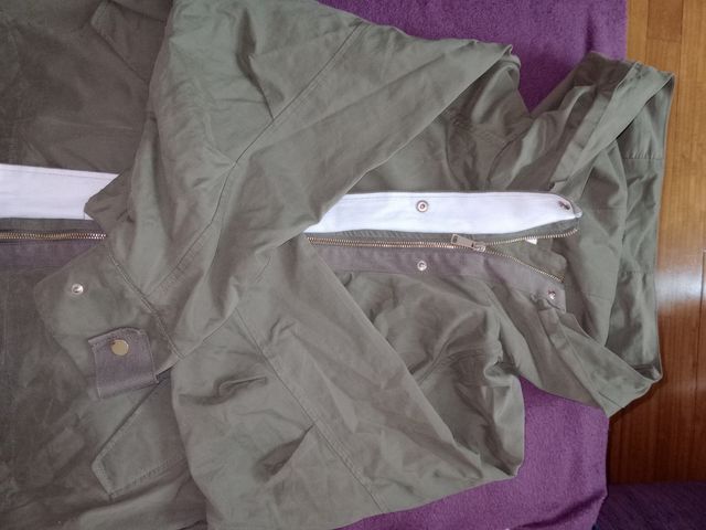 chaqueta entretiempo kaki (S) Zara