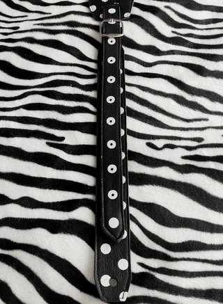 .Correa Polka dot 100% cuero vacuno guitarra bajo