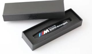 2 EMBLEMAS LOGO NEGRO MATE BMW MOTORSPORT
