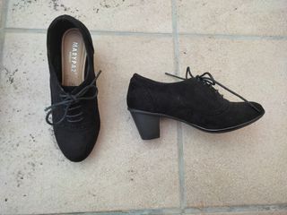 Zapatos blucher ante negro n°36