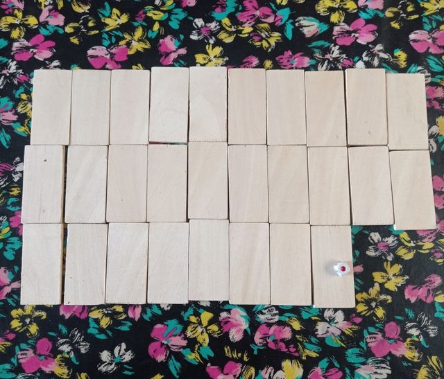 GIOCO: DOMINO PER BAMBINI IN LEGNO.