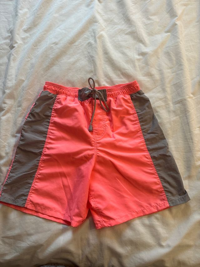 Bañador de Niño, coral y gris