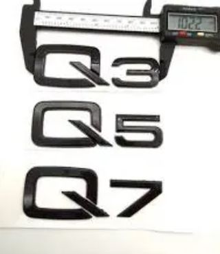 AUDI Q5 LOGO EMBLEMA NEGRO