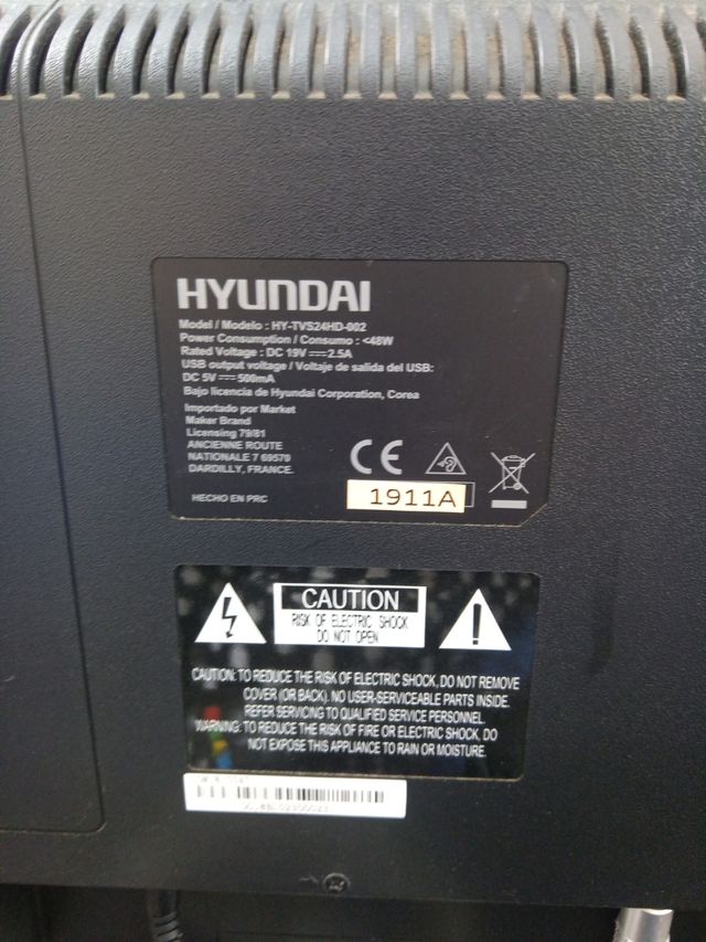 televisión hyundai 24 pulgadas
