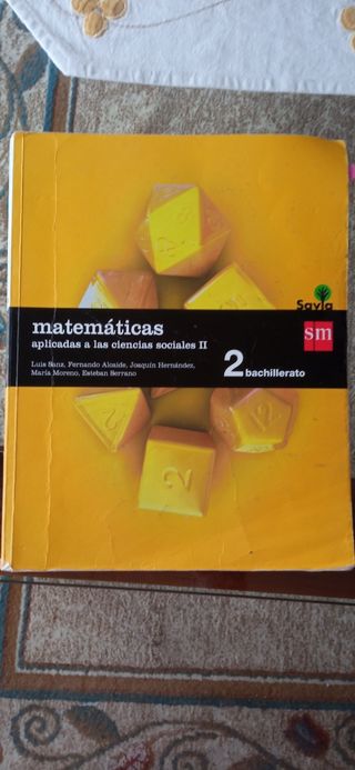 Libro 2° Bachillerato Ciencias Sociales Matemática