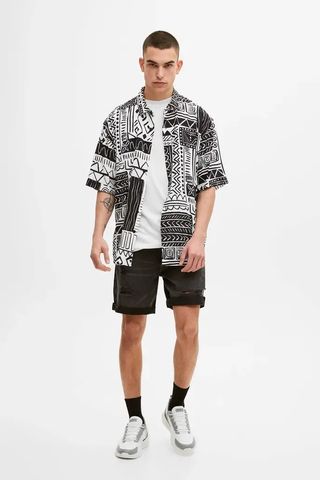 Bermuda vaquera slim fit rotos