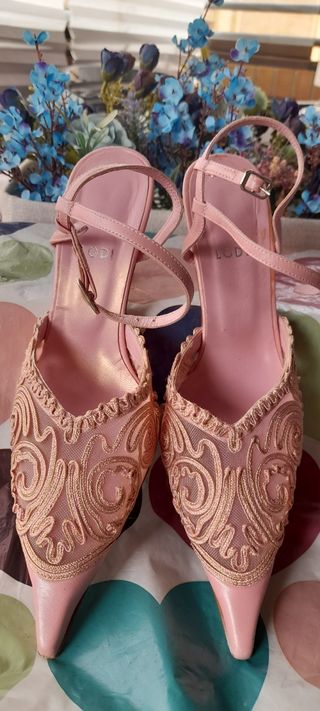 zapatos fiesta color rosa