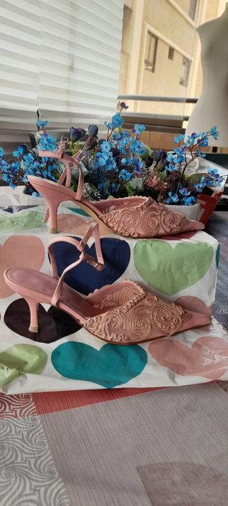 zapatos fiesta color rosa