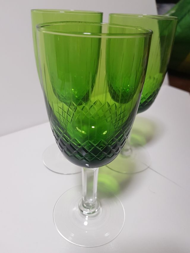 copas cristal verde