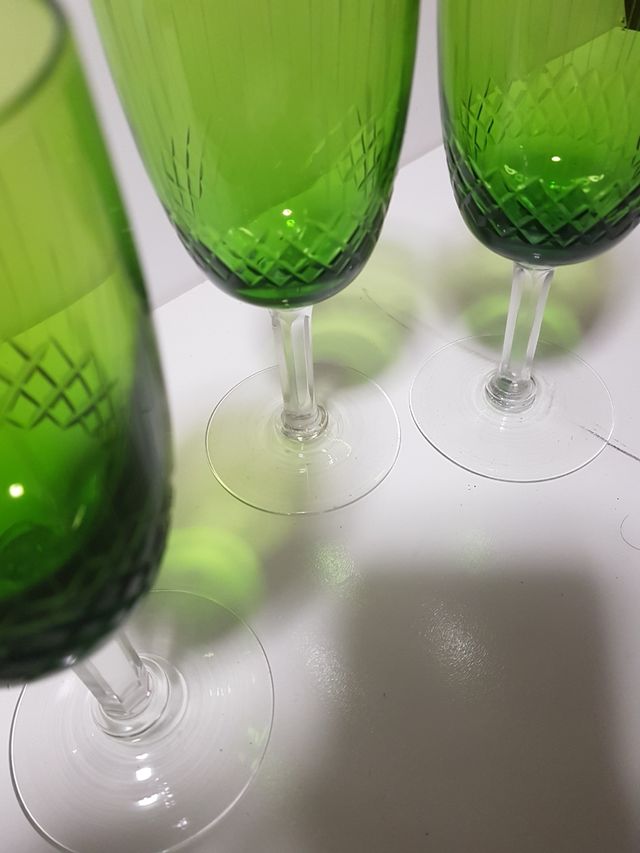 copas cristal verde