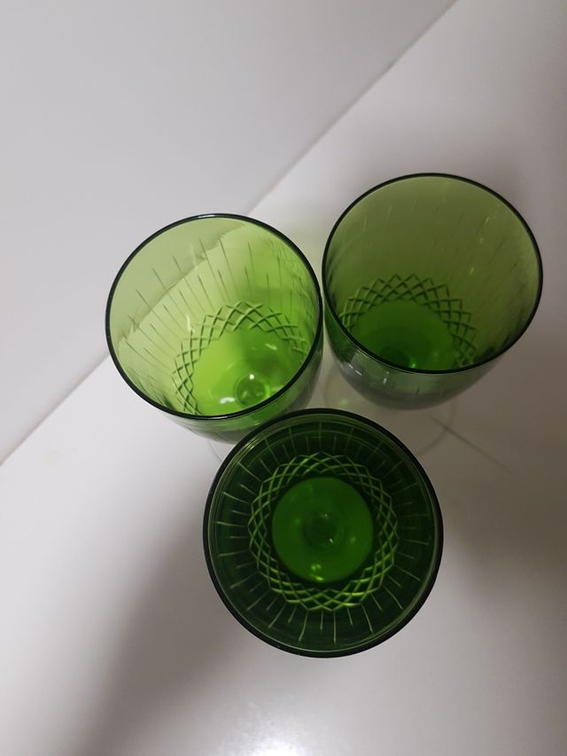 copas cristal verde