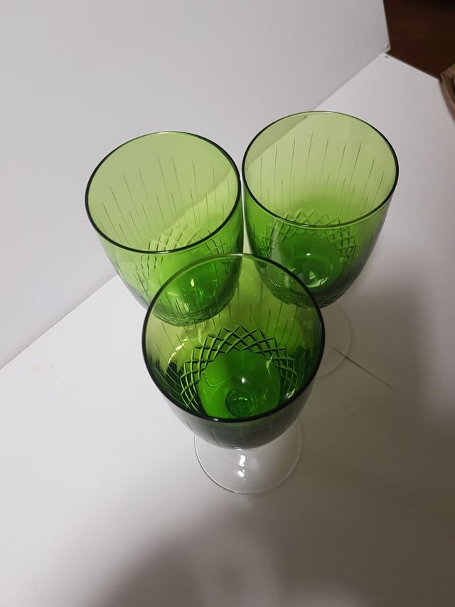 copas cristal verde