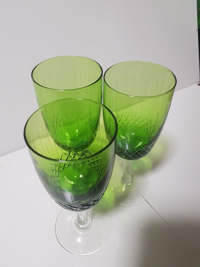 copas cristal verde