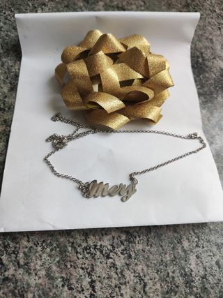 Colgante de plata con nombre