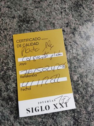 Colgante de plata con nombre