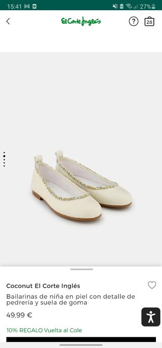 vestido de comunión nuevo.