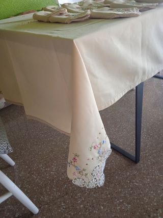 mantelería 12 cubiertos