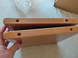 Balda de madera color miel