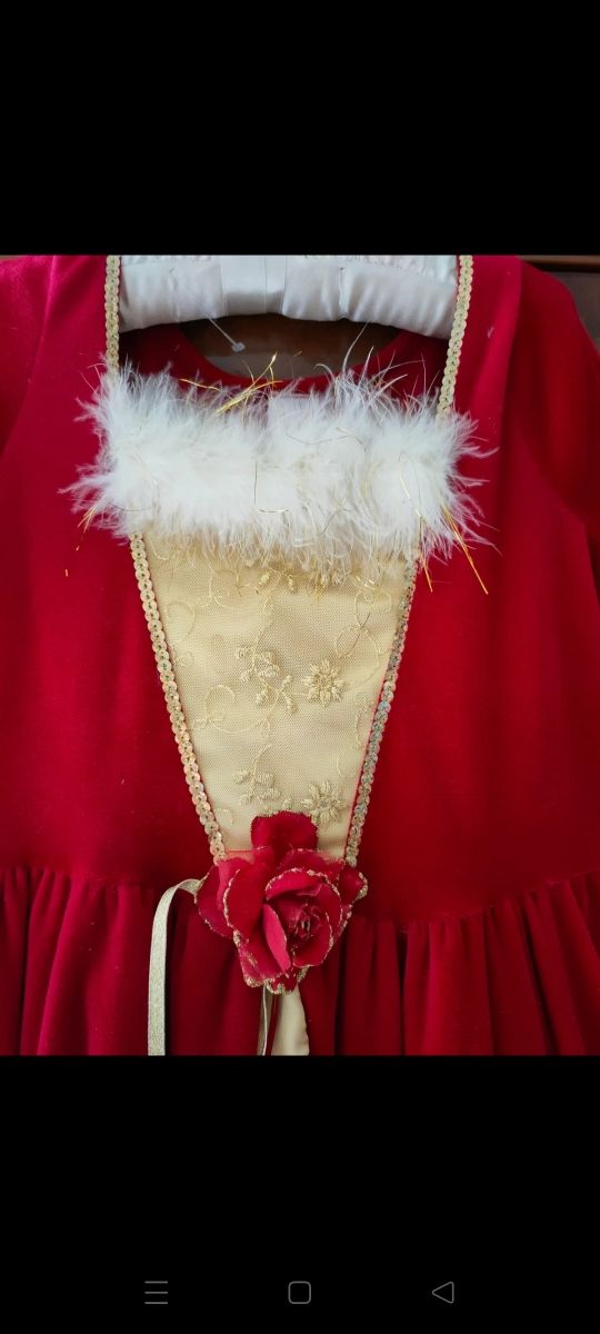 Costume carnevale la bella e labestia anni 128 cm