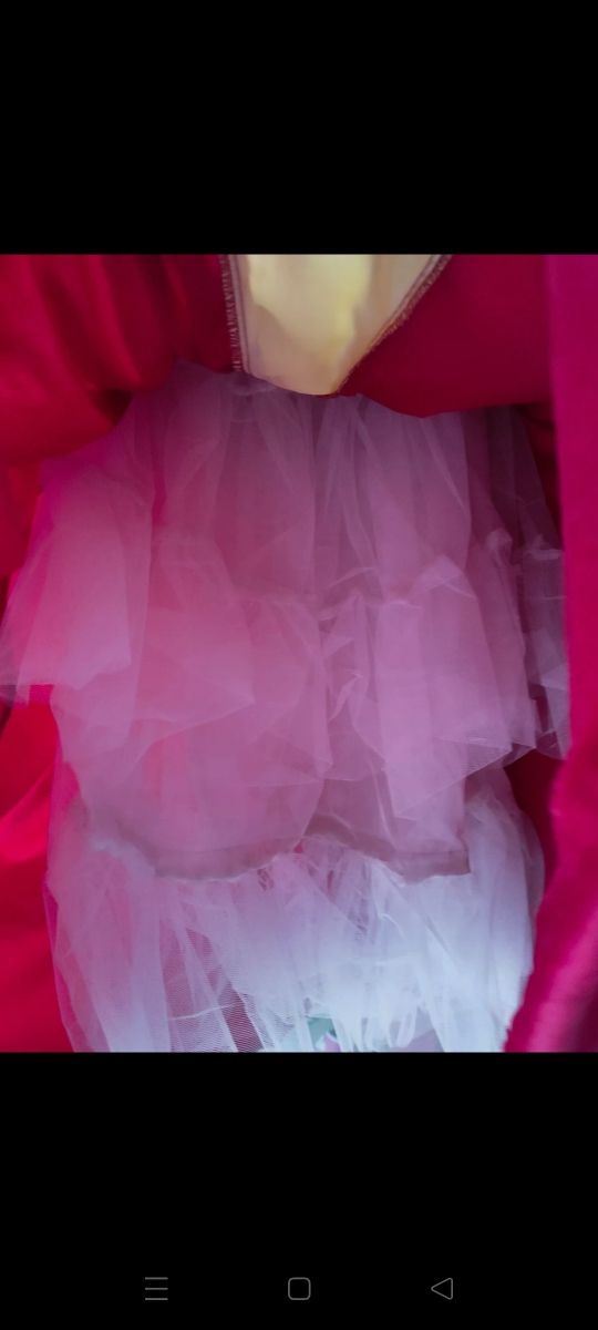 Costume carnevale la bella e labestia anni 128 cm