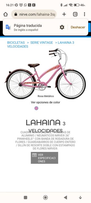 bicicleta Bleach Cruiser Nirve 