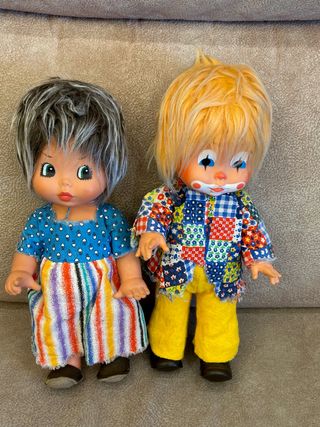 Coppia di bambole Vintage FIBA