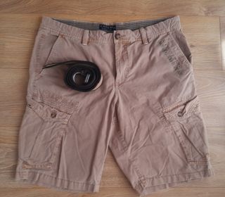 Pantalón corto beige de hombre