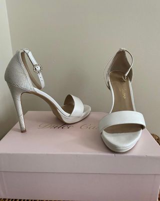Sandalias tacón novia talla 36