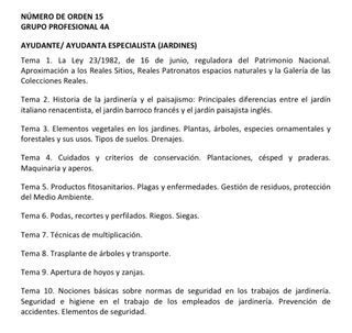 TEMARIO PATRIMONIO NACIONAL. CONVOCATORIA 2025
