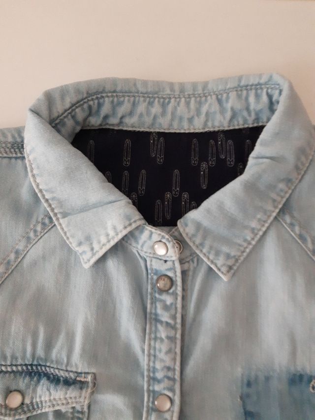 camisa vaquera niña