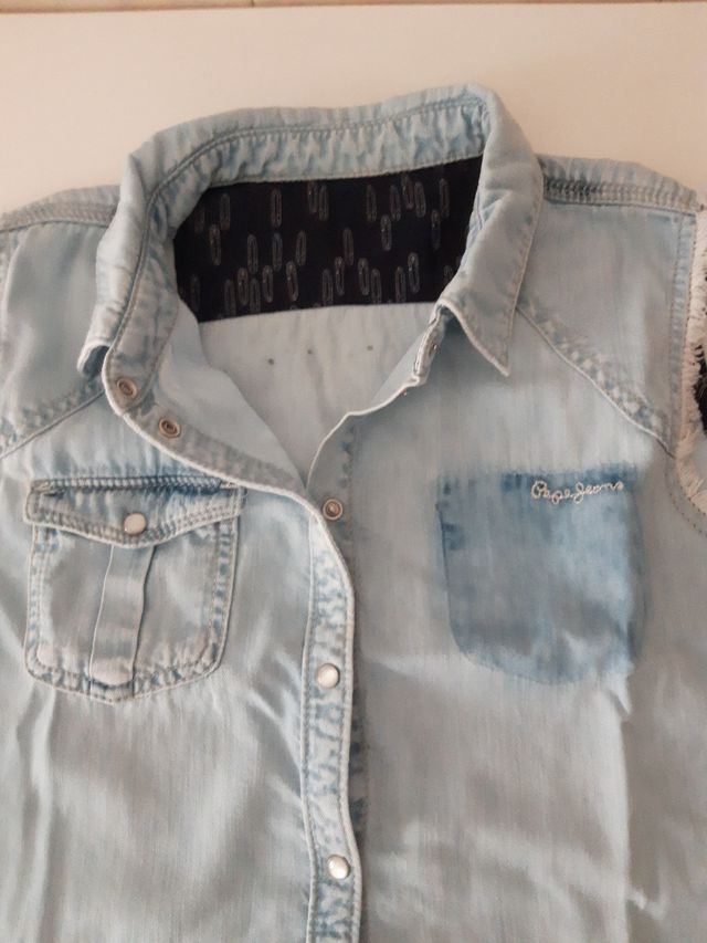 camisa vaquera niña