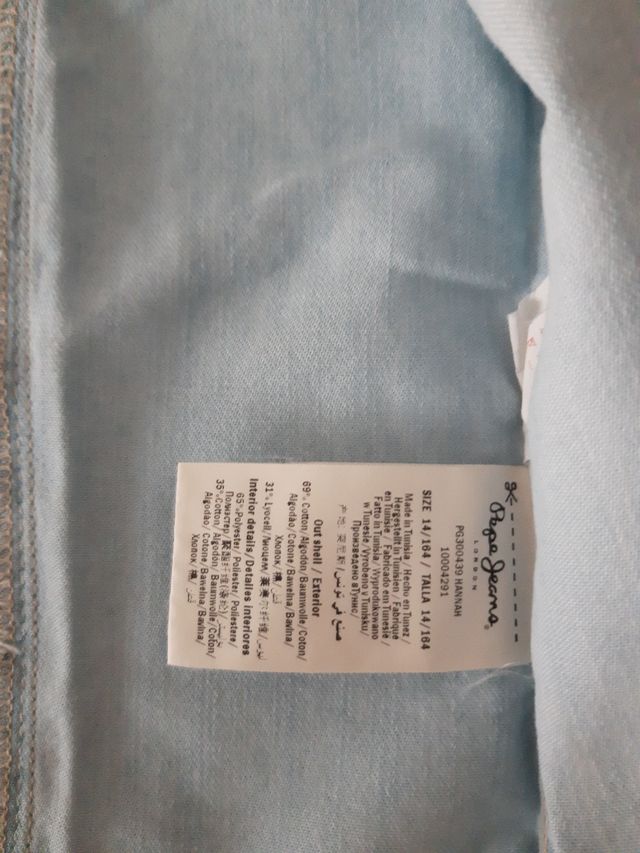 camisa vaquera niña