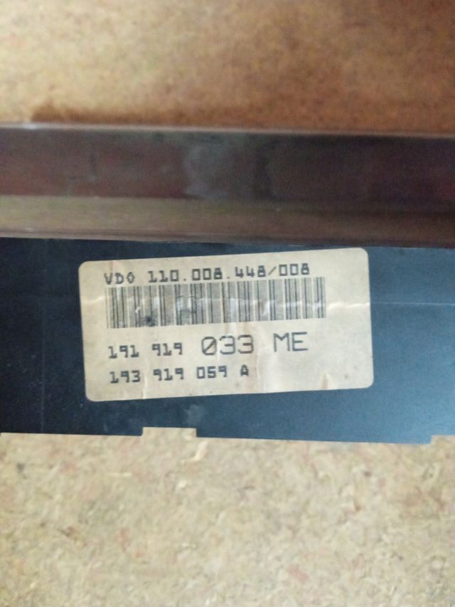 tapa cuenta kilómetros golf mk2 Jetta mk2